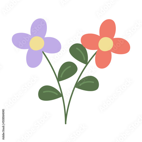 Hand Drawn Flower Element