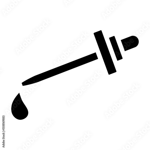 Eye Drops Vector Glyph Icon Design