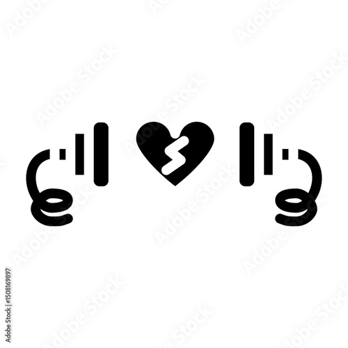 Defibrillator Vector Glyph Icon Design