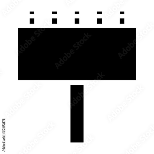 Billboard  Vector Glyph Icon Design