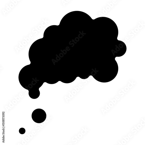 Slogan Bubble  Vector Glyph Icon Design