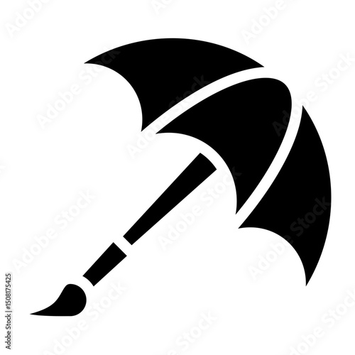 Art Insurance Vector Glyph Icon Design