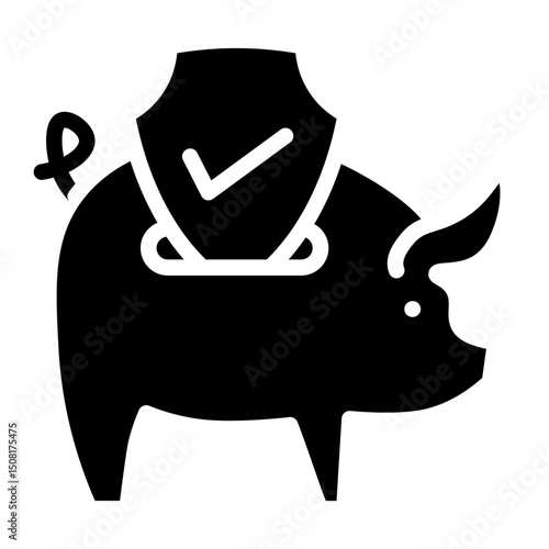 Investment Insurance Vector Glyph Icon Design