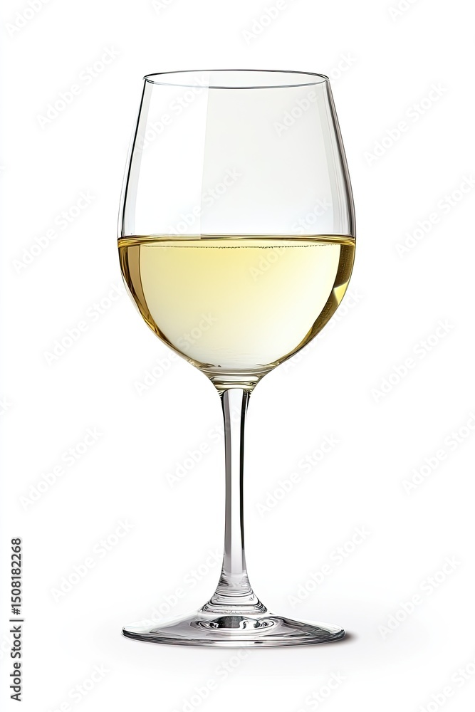 A clear glass of white wine A clear glass of white wine
