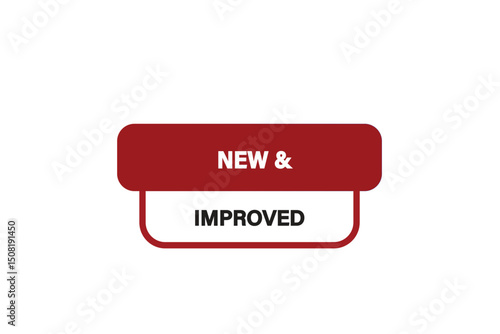 Print button ,web template, new & improved, banner label


