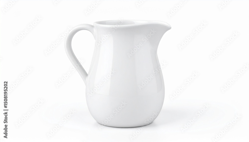Jug ceramic on the white isolated background Jug ceramic on the white isolated background