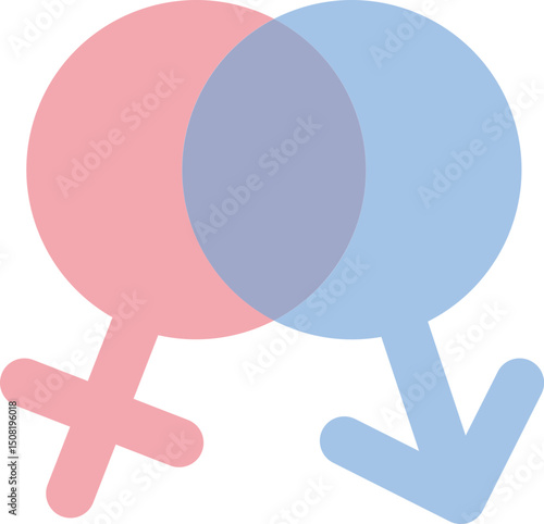 남여 아이콘 벡터