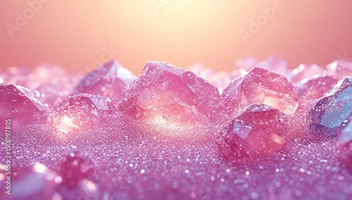 Sparkling pink crystals