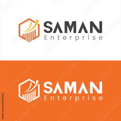 SAMAN Enterprise Logo Financial Growth and Business Branding