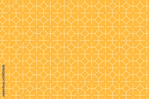 Wallpaper Mural Abstract lines geometric pattern with hexagons and rhombuses. Hexagonal striped shapes with quilted squares structure background. Vector illustration. Torontodigital.ca