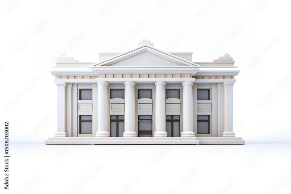 Fototapeta premium Bank building architecture house.