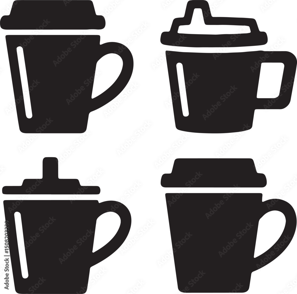 Obraz premium coffee cup icon, coffee cup silhouette, coffee cup vector, coffee cup clipart, coffee cup graphic, coffee cup design, coffee cup illustration, 
