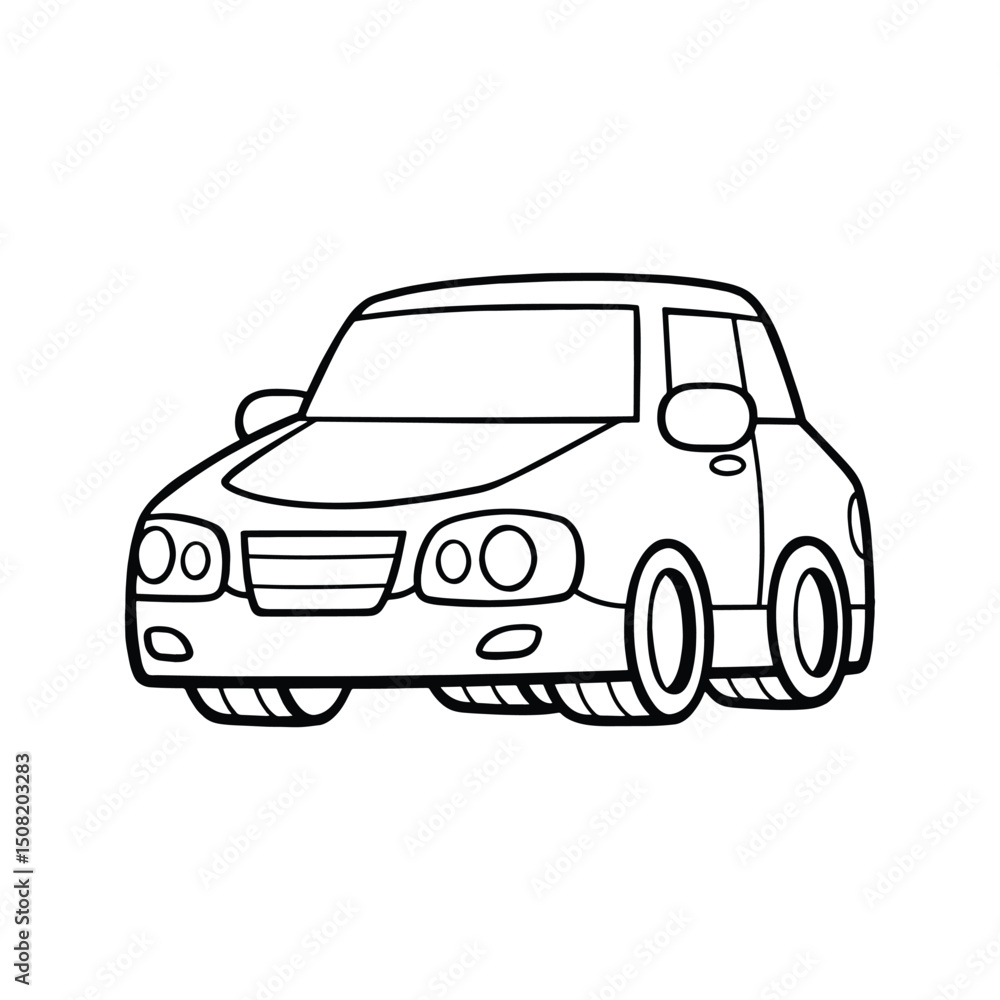 Obraz premium Car Icon. Passenger Car.