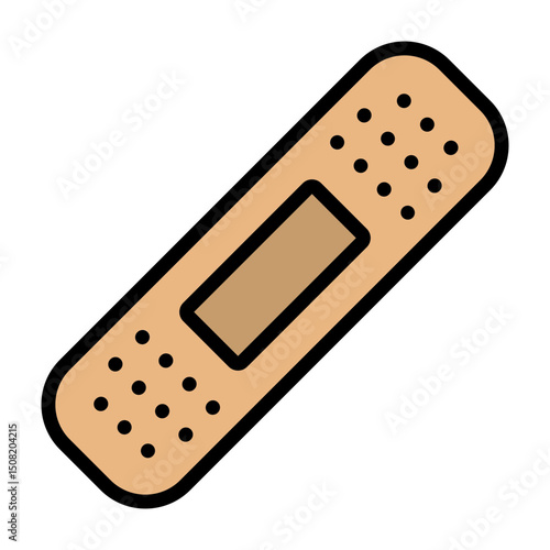 Band Aid Vector Filled Icon Design