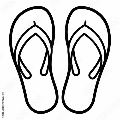 flip flops vector