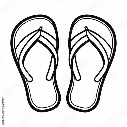 flip flops vector
