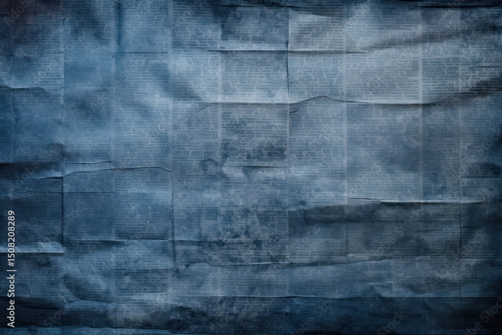 Dark blue newspaper backgrounds old monochrome. Dark blue newspaper backgrounds old monochrome.