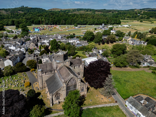 Village of Cartmel and Cartmel Race Course in Cumbria - United Kingdom