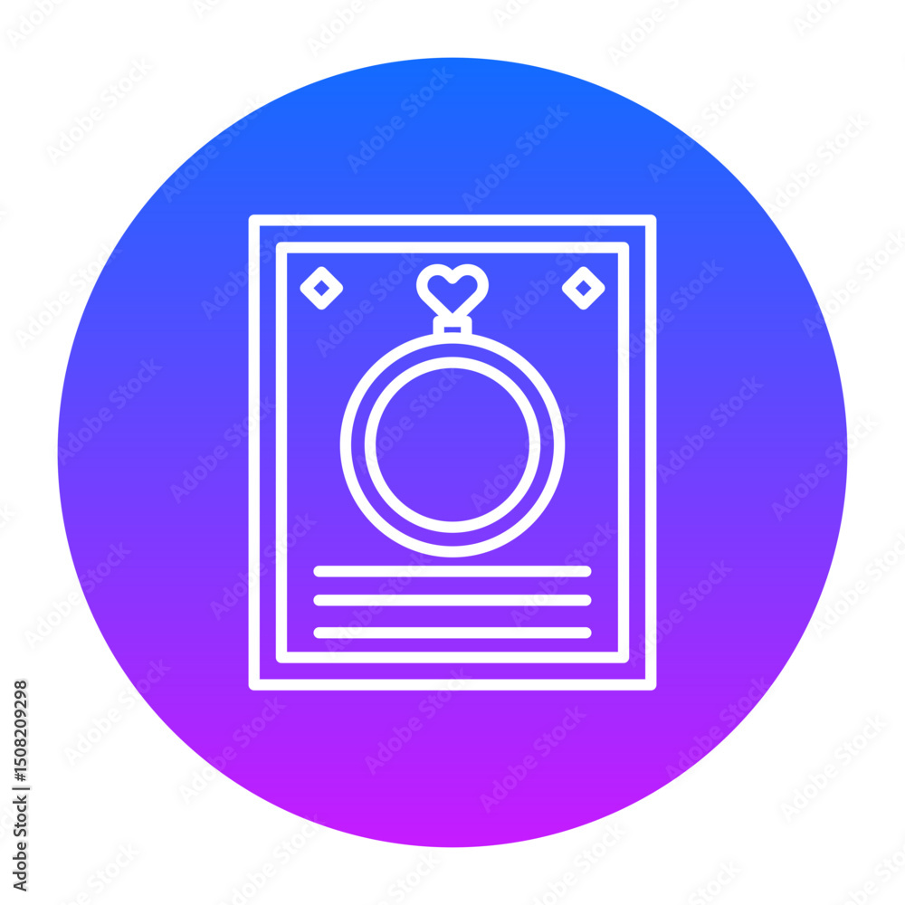 Wedding Card Icon Wedding Card Icon