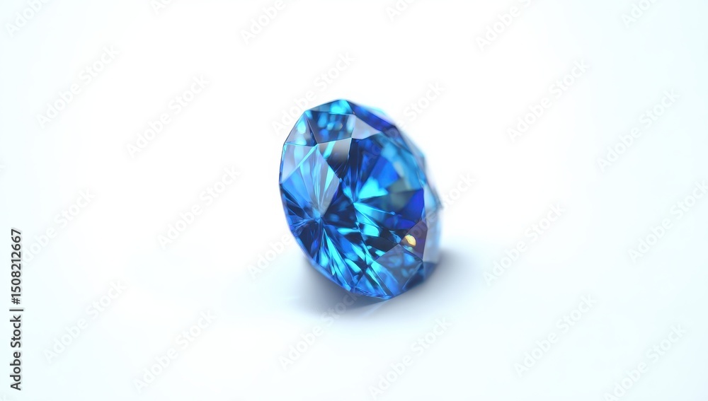 Close-up of a brilliant blue gem Close-up of a brilliant blue gem