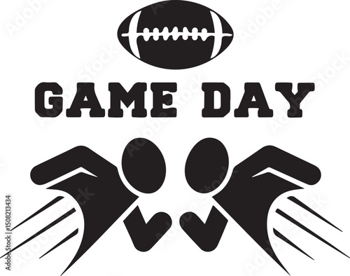 Game Day football clash poster with high energy design