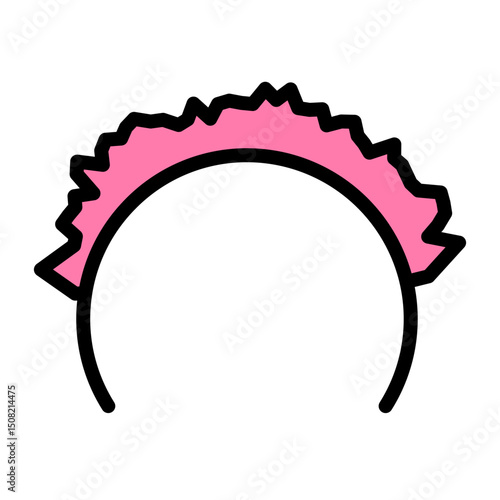 Head Band Vector Filled Icon Design