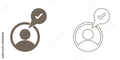 Belief icon set. Belief icon Solid and  line style. editable icon, vector collection