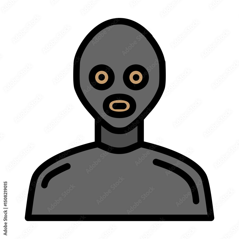 Thief Vector Filled Icon Design Thief Vector Filled Icon Design
