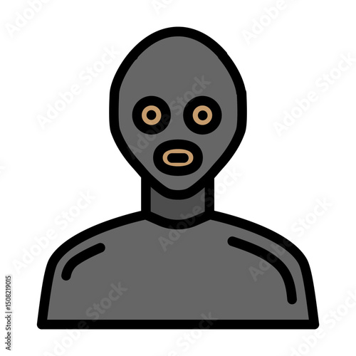 Thief Vector Filled Icon Design