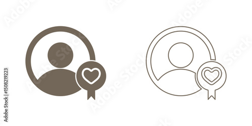 Loyalty icon set. Loyalty icon Solid and  line style. editable icon, vector collection