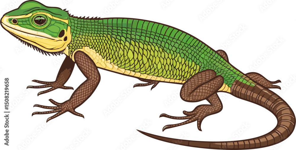Fototapeta premium Anole vektor vector illustration
