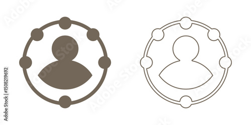Responsibility icon set. Responsibility  icon Solid and  line style. editable icon, vector collection