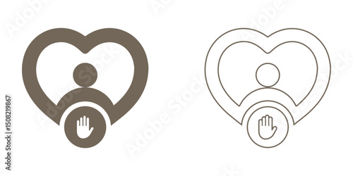 Sincerity icon set. Sincerity icon Solid and  line style. editable icon, vector collection