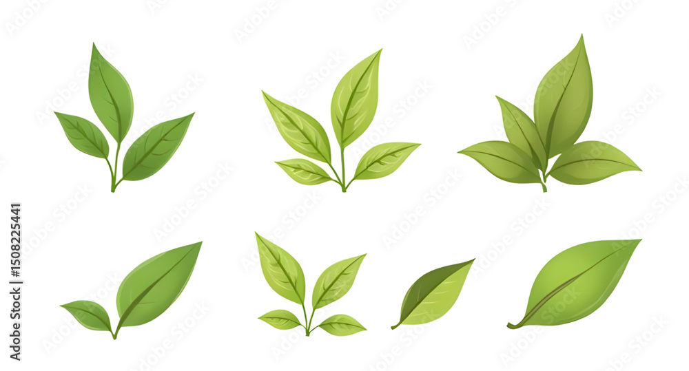 Fototapeta premium Green leaf, Leaf icon, Leaf vector, Green leaf illustration, Nature leaf, Eco leaf, Organic leaf, Fresh leaf, Realistic green leaf, Flat leaf design, Minimal leaf icon, Leaf silhouette, Leaf outline, 