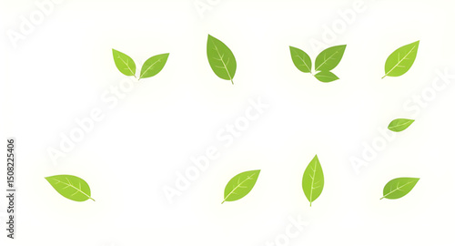 Wallpaper Mural Green leaf, Leaf icon, Leaf vector, Green leaf illustration, Nature leaf, Eco leaf, Organic leaf, Fresh leaf, Realistic green leaf, Flat leaf design, Minimal leaf icon, Leaf silhouette, Leaf outline,  Torontodigital.ca