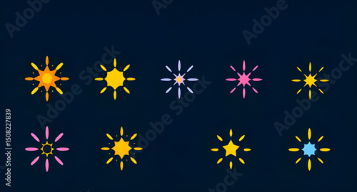 luminous sparkle design, shiny sparkle effect, sparkle clipart set, glowing starburst vector, sparkle decoration, star twinkle illustration, golden sparkle vector, glitter star icons, magic sparkle se