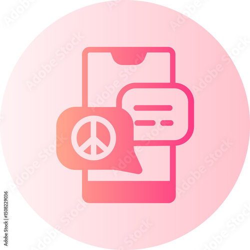 discussion gradient icon