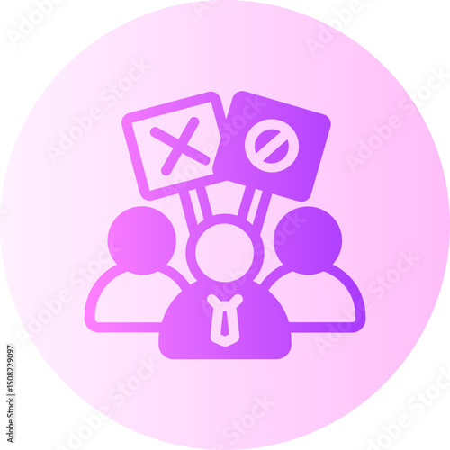 civil rights gradient icon