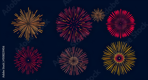 fire works vector
