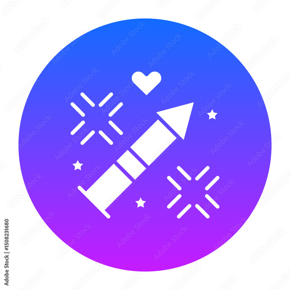 Obraz premium Wedding Fireworks Icon