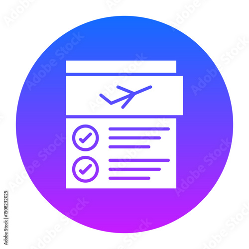 Flight Checklist Icon