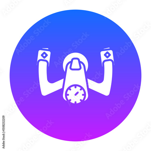 Aeroplane Steering Wheel Icon