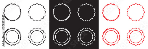 Sale sticker, price tag, starburst, quality mark, sunburst badges vector.  Vector illustration. isolated on white and black background. EPS 10