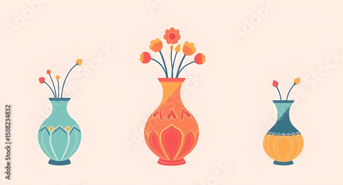 flower vase vector
