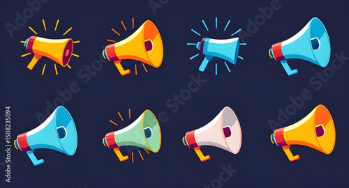 loud speaker icons set, speaker icon vector, speaker icons collection, speaker symbol set, sound speaker icon, audio speaker icon, volume speaker icon, speaker line art, speaker outline icon, speaker 