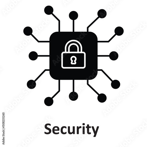 Security :Vector Icon which can easily modify or edit