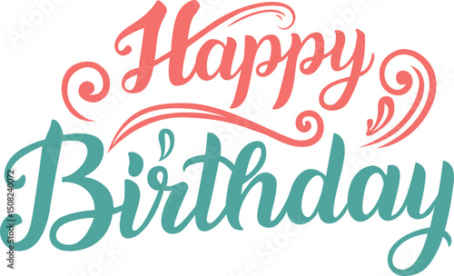 Happy Birthday Lettering