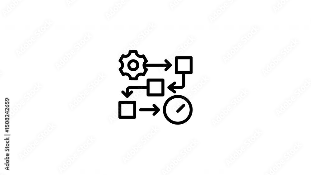 icon line motion graphic icon line motion graphic