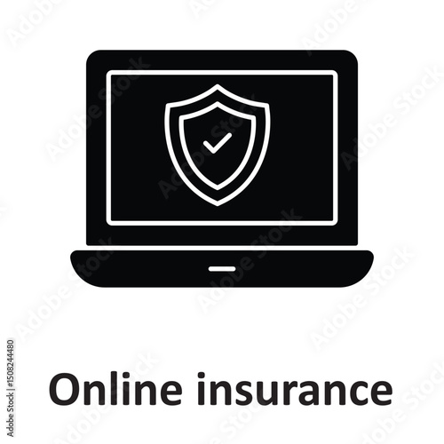 Free Download Online insurance :Vector Icon which can easily modify or edit - GFXLoad