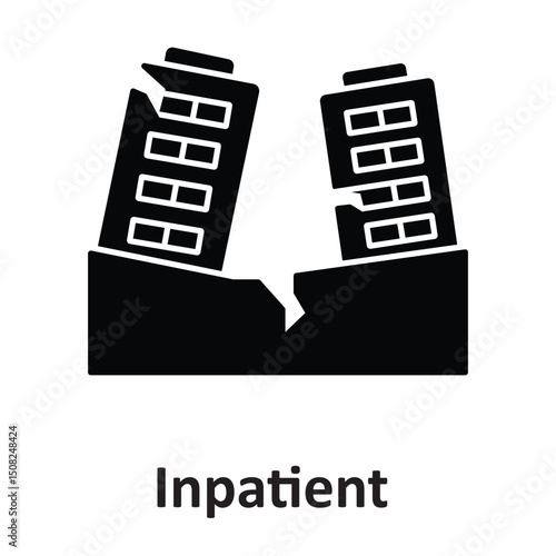 Inpatient :Vector Icon which can easily modify or edit